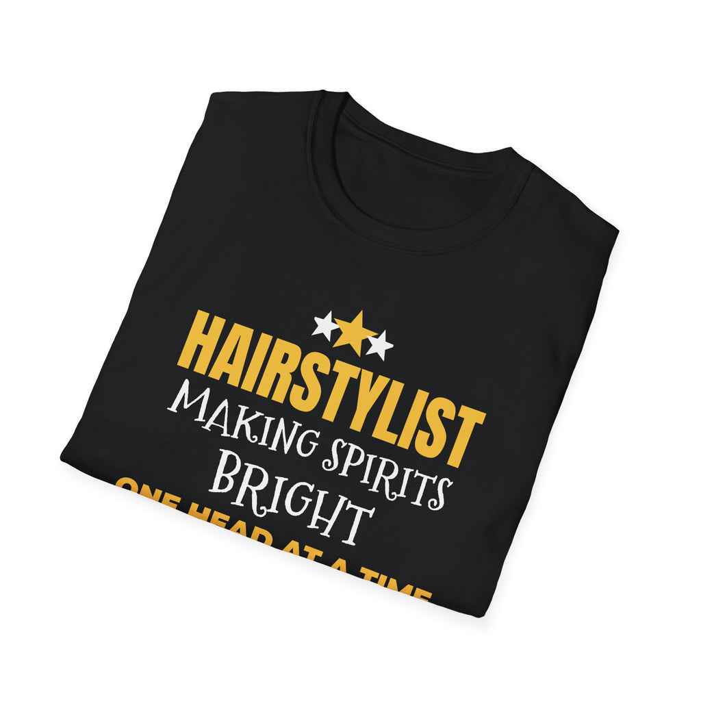 Hairstylist Making Spirits Bright One Head At A Time Christmas T-Shirt Gift – Gifted Porch