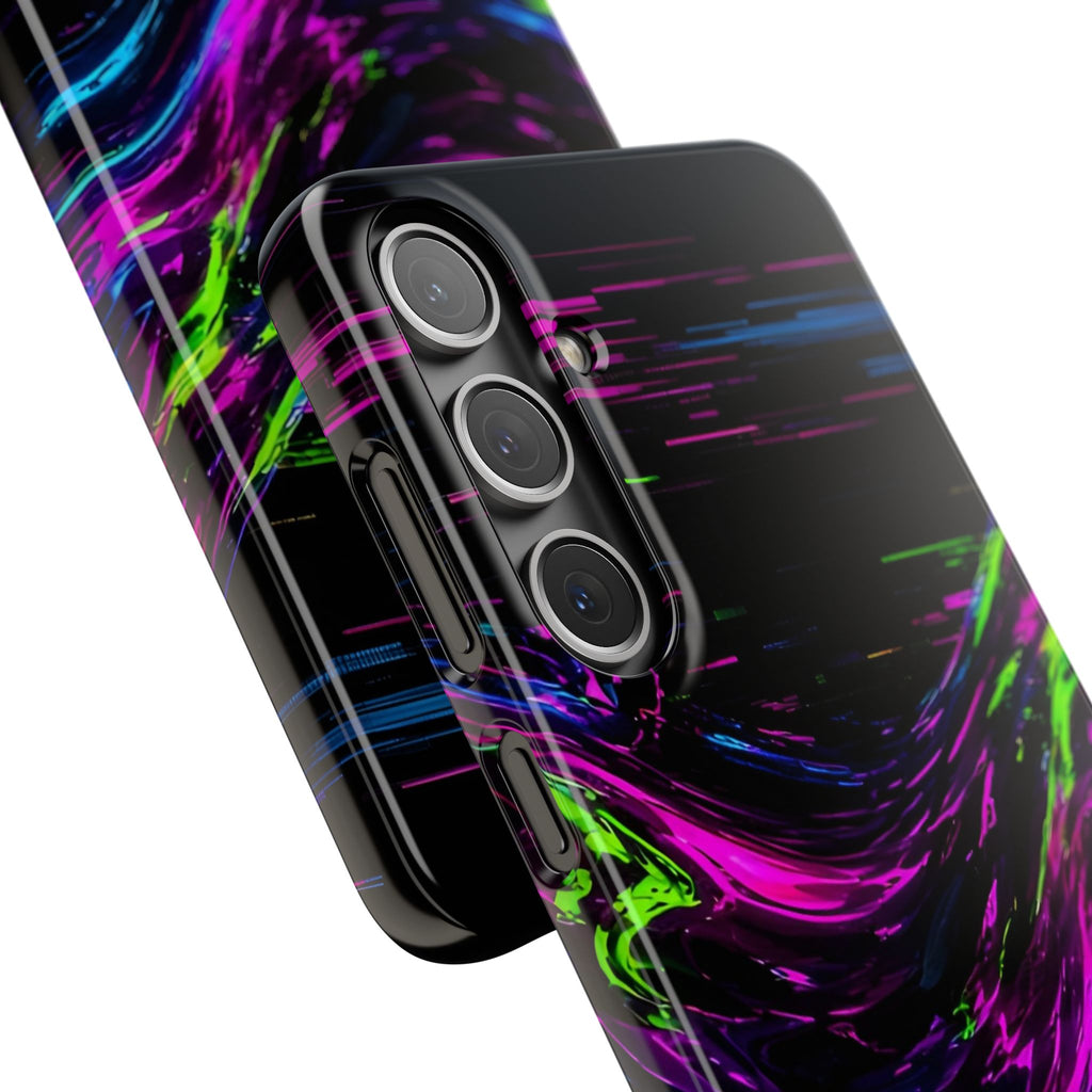 Glitch Wave Abstract Phone Case – unique art gift, photo 57