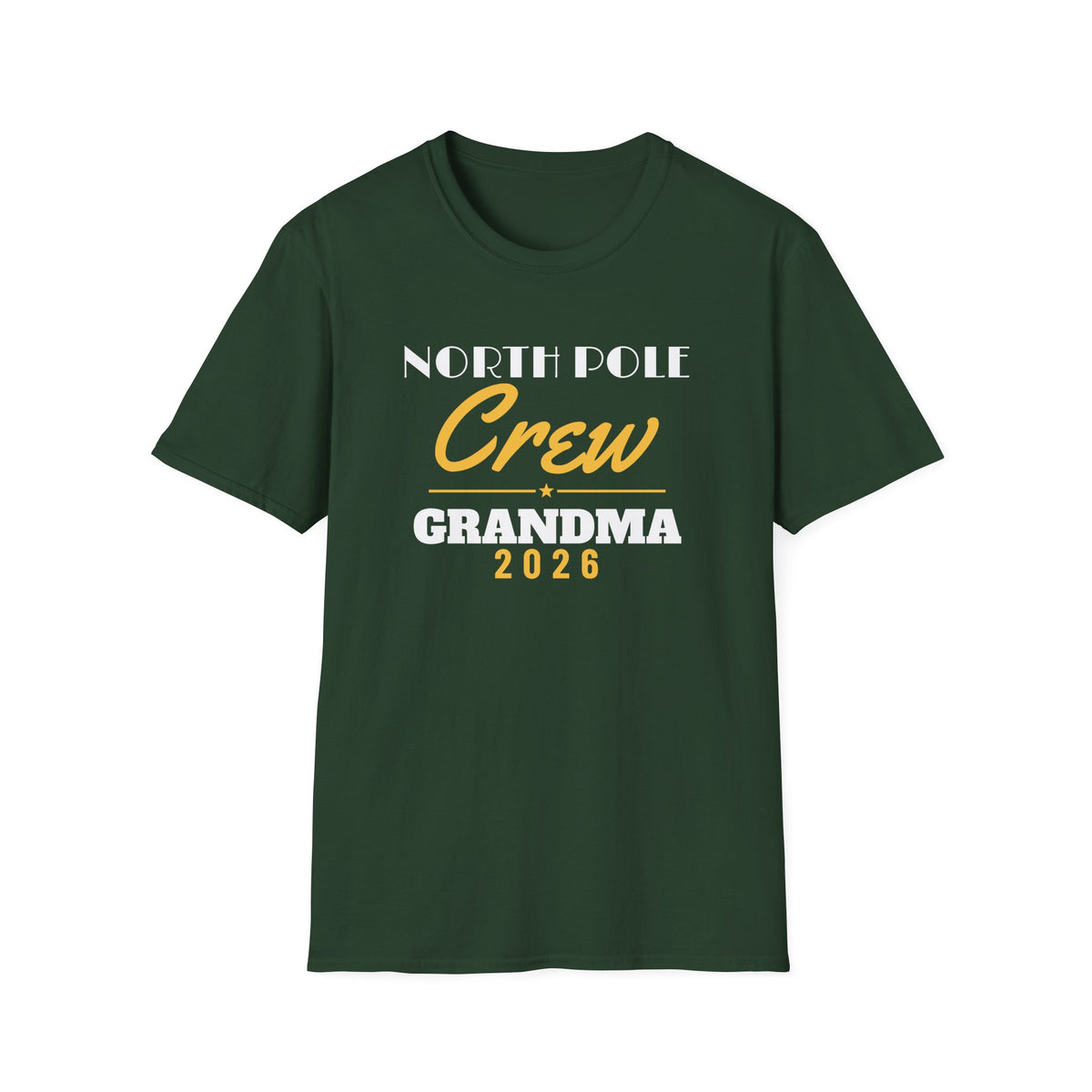 North Pole Crew 2026 Grandma Matching Christmas T-Shirt – Gifted Porch, view 3