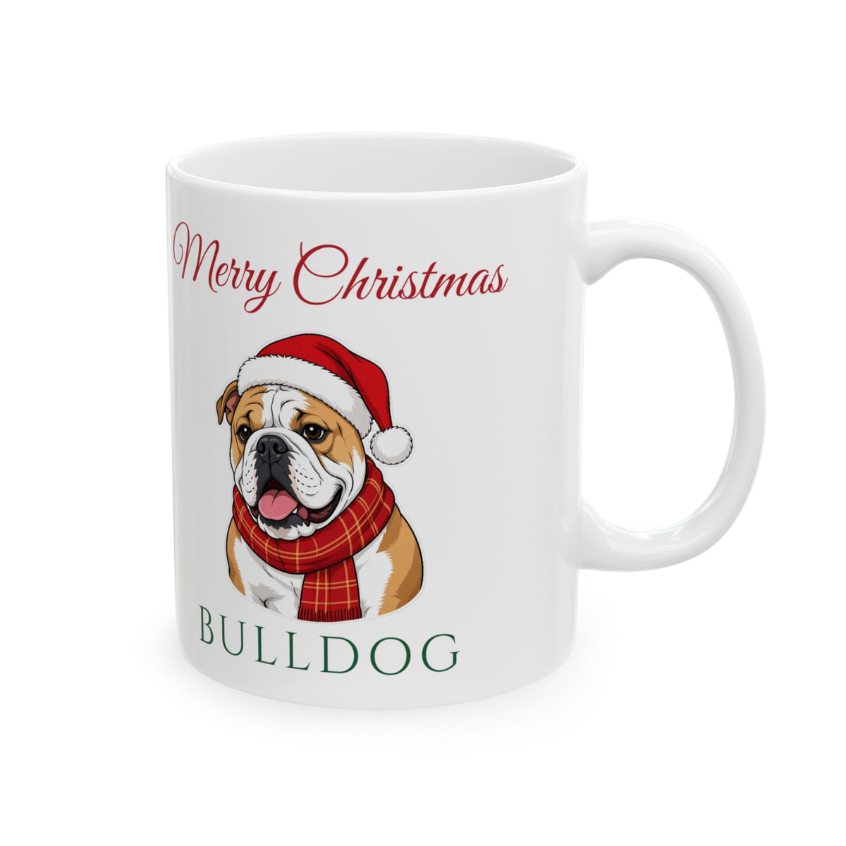 English Bulldog Dog Christmas Mug
