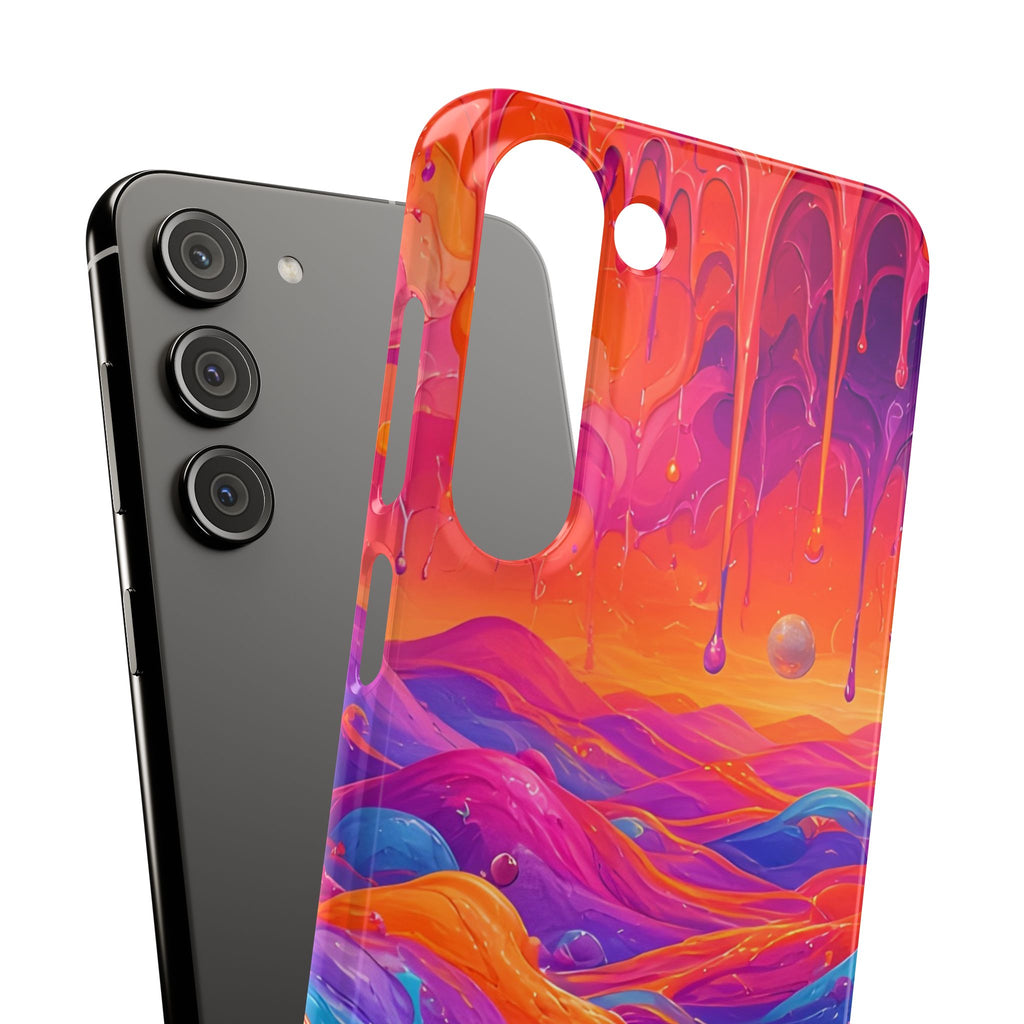 Melting Sunset Abstract Phone Case