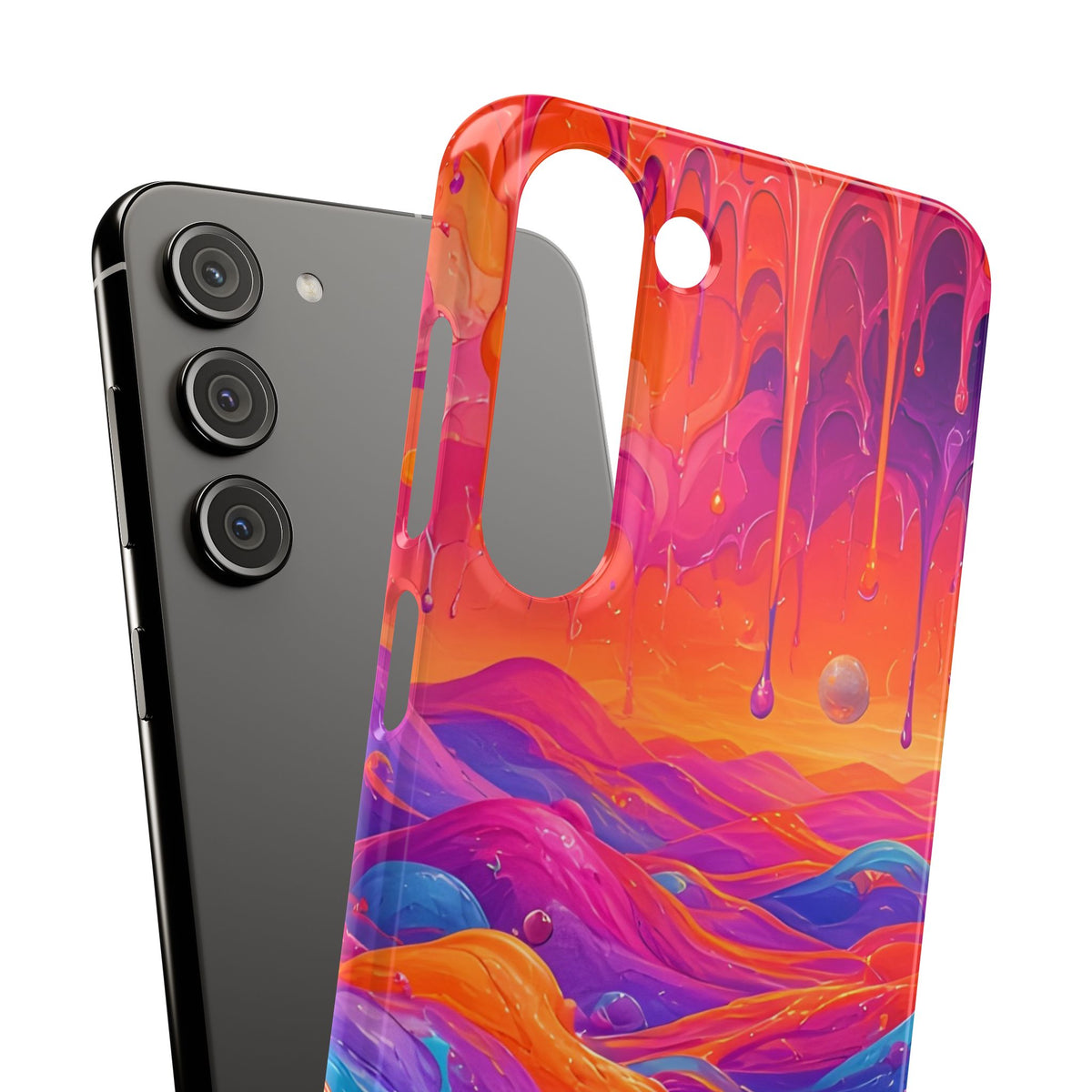 Melting Sunset Abstract Phone Case