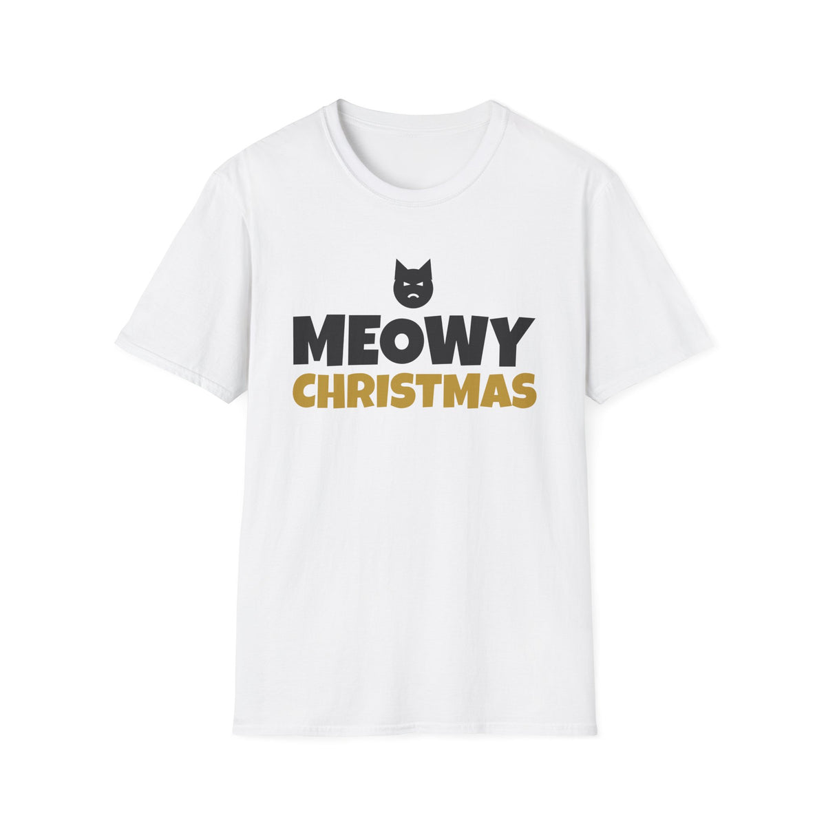 Meowy Christmas Funny Cat T-Shirt Cat Lover Holiday Gift Tee – Gifted Porch
