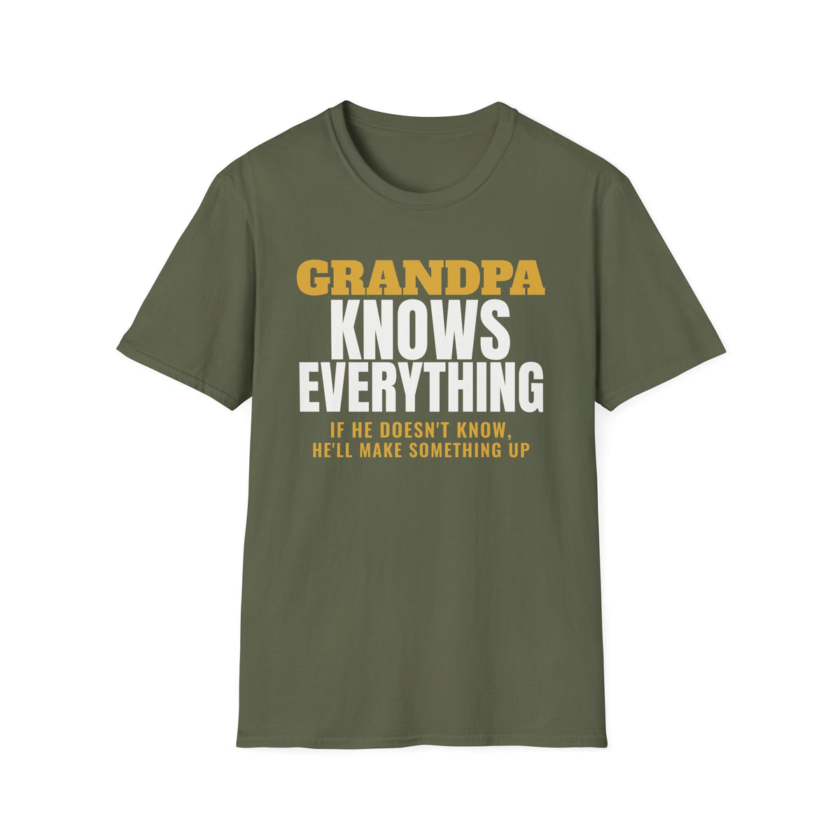 Grandpa Knows Everything Funny Grandpa T-Shirt Gift from Grandkids Fathers Day – Gifted Porch