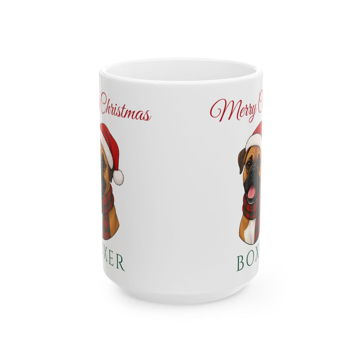 Boxer Dog Christmas Mug – Gifted Porch, view 3