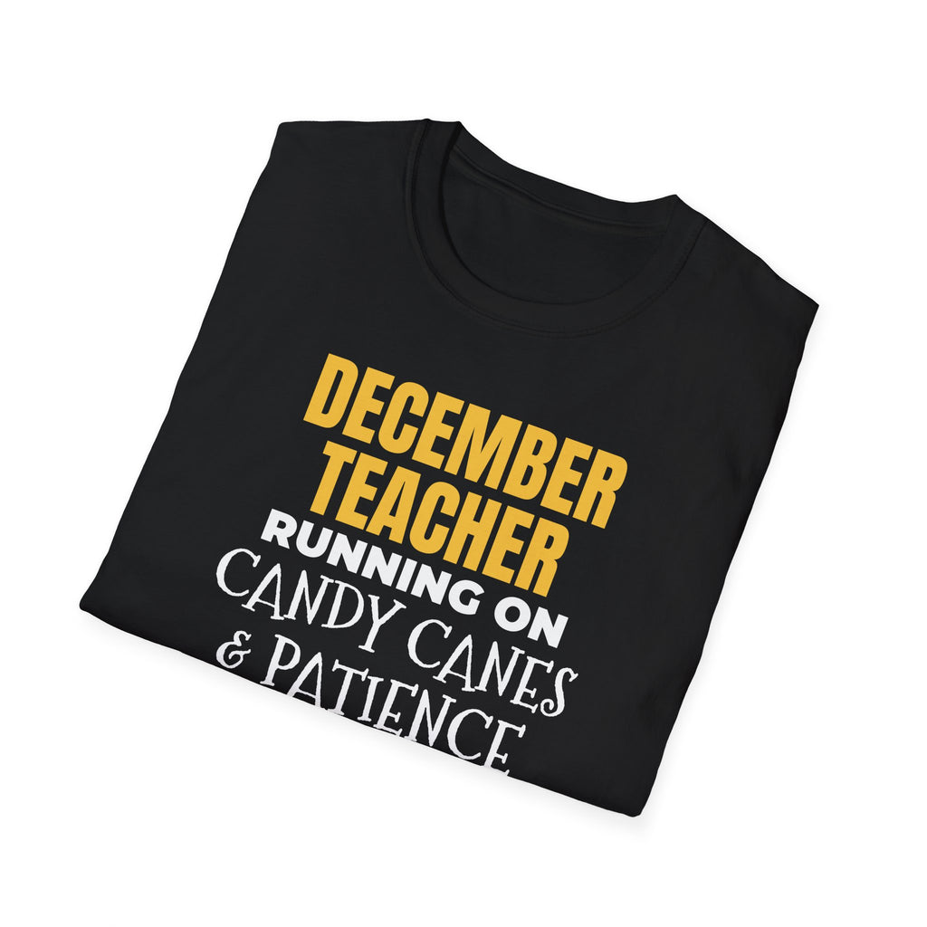 December Teacher Candy Canes And Patience T-Shirt – Gifted Porch, view 10