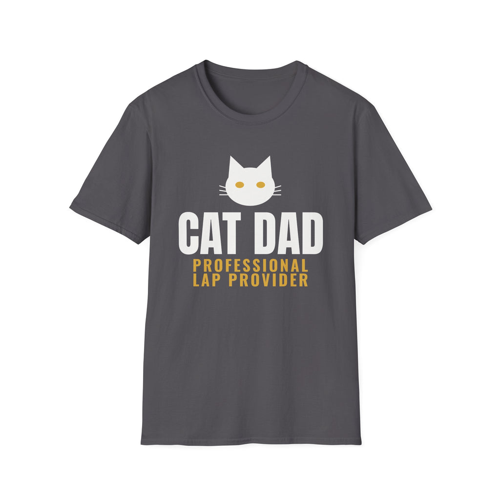 Cat Dad Professional Lap Provider Funny Cat Lover T-Shirt Gift for Men Tee – Gifted Porch