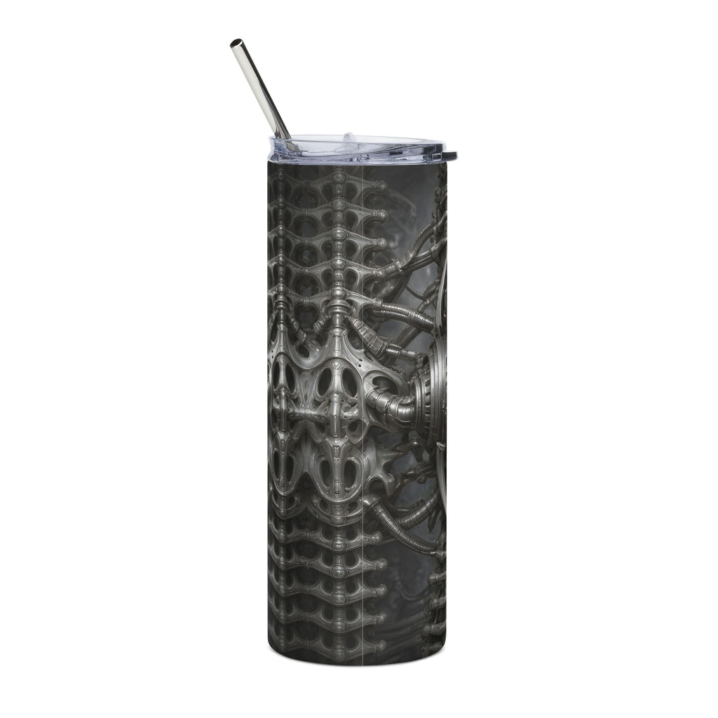 Silver Relic Mask 20oz Tumbler – unique art gift, photo 4