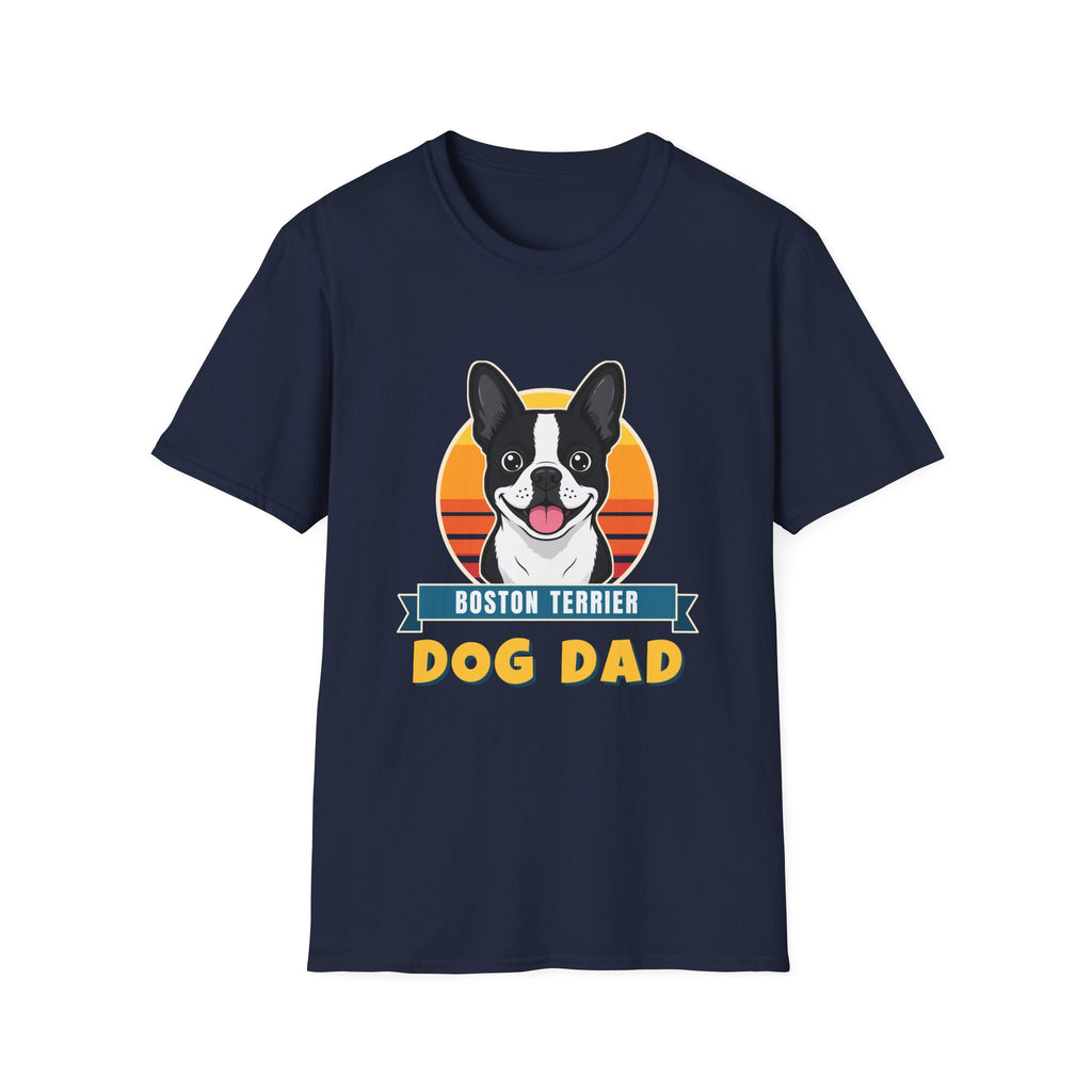 Boston Terrier Dog Dad Shirt