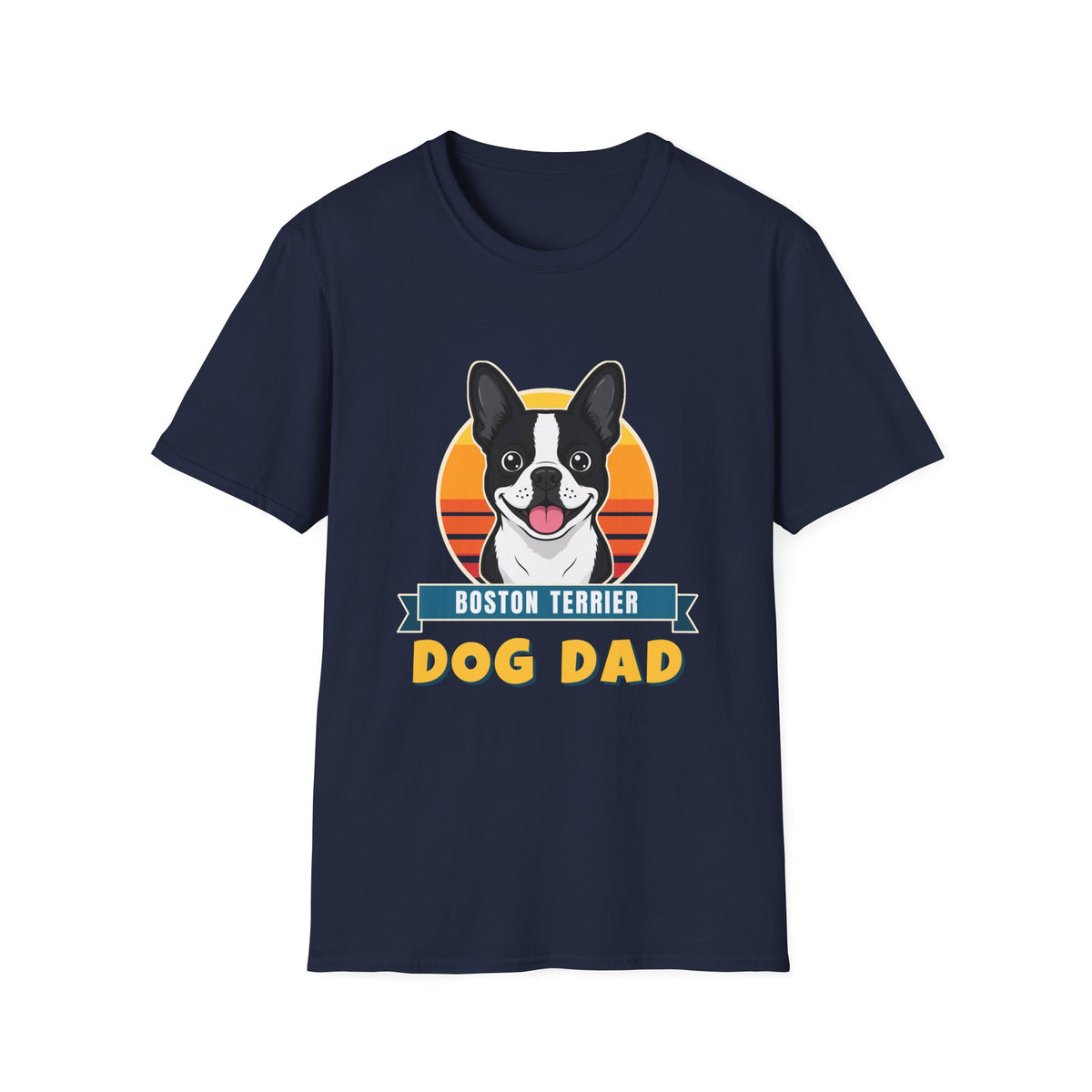 Boston Terrier Dog Dad Shirt