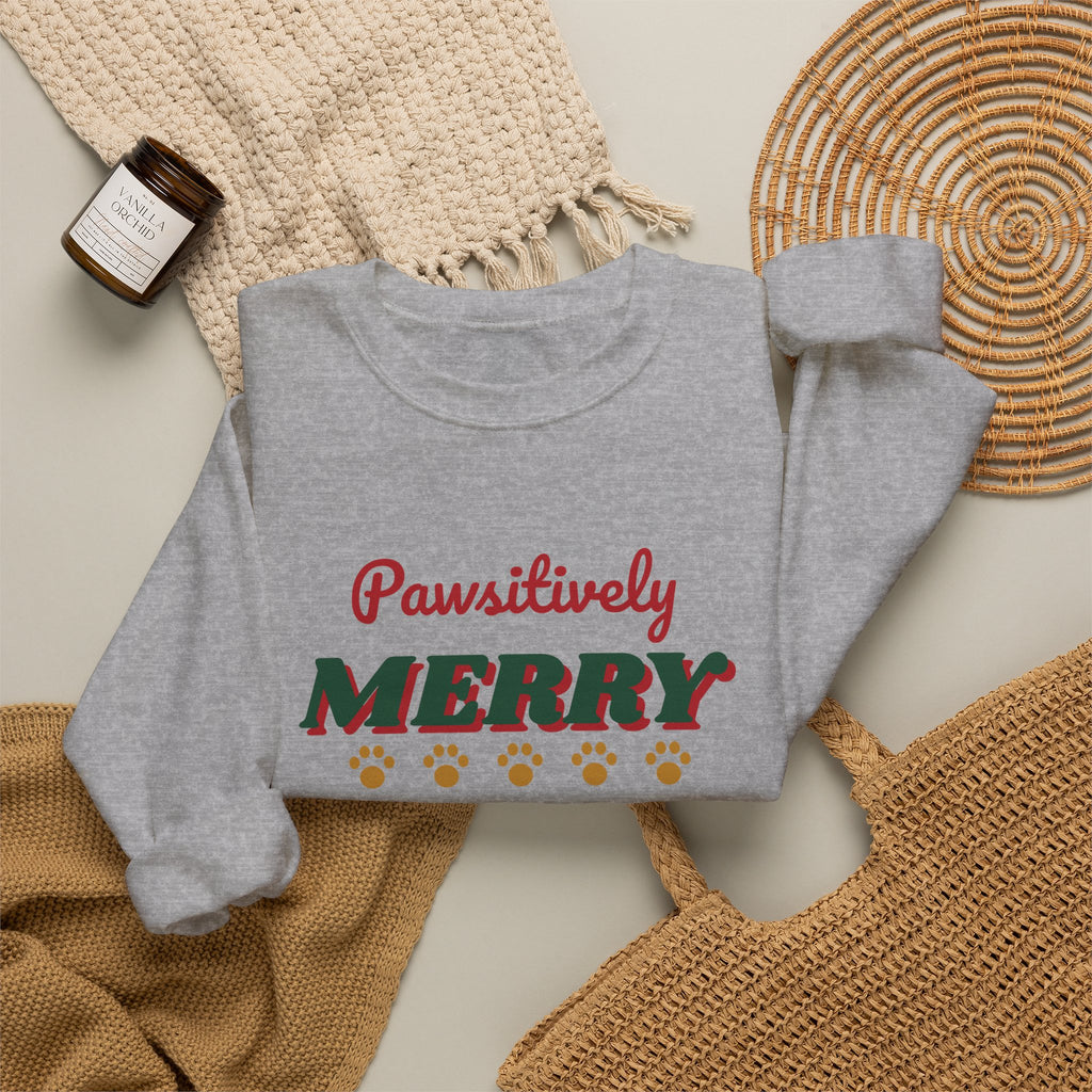 Pawsitively Merry Christmas Sweatshirt