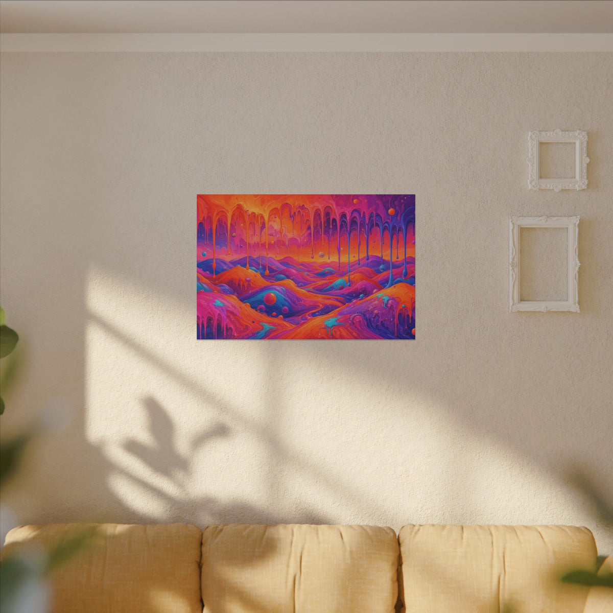 Melting Sunset Abstract Canvas Wall Art – unique art gift, photo 11