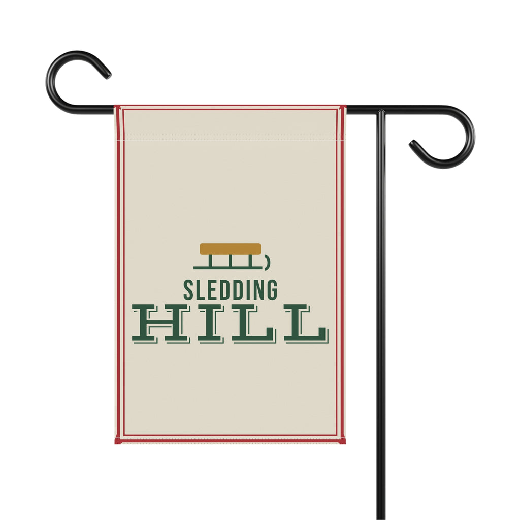 Sledding Hill Garden Flag
