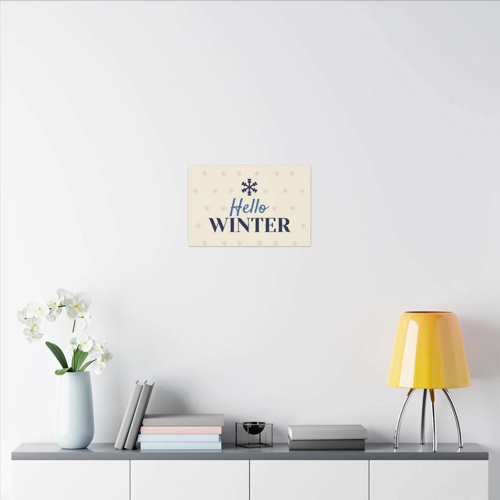 Hello Winter Canvas