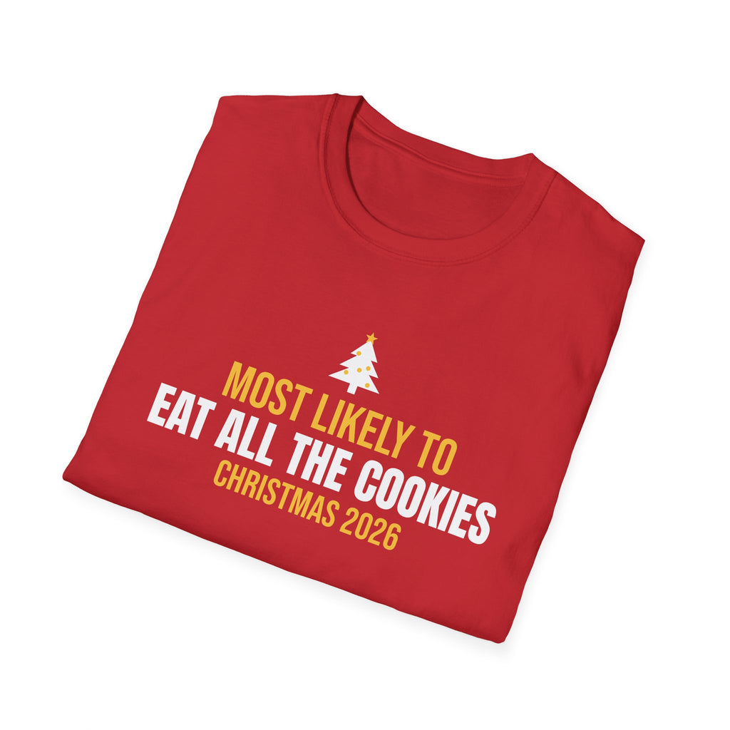 Most Likely To Eat All The Cookies Christmas 2026 Family Matching T-Shirt – Gifted Porch