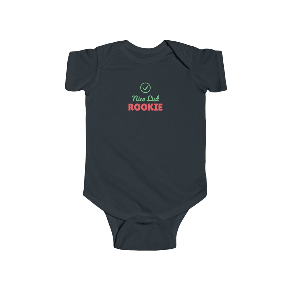 Nice List Rookie Christmas Baby Onesie