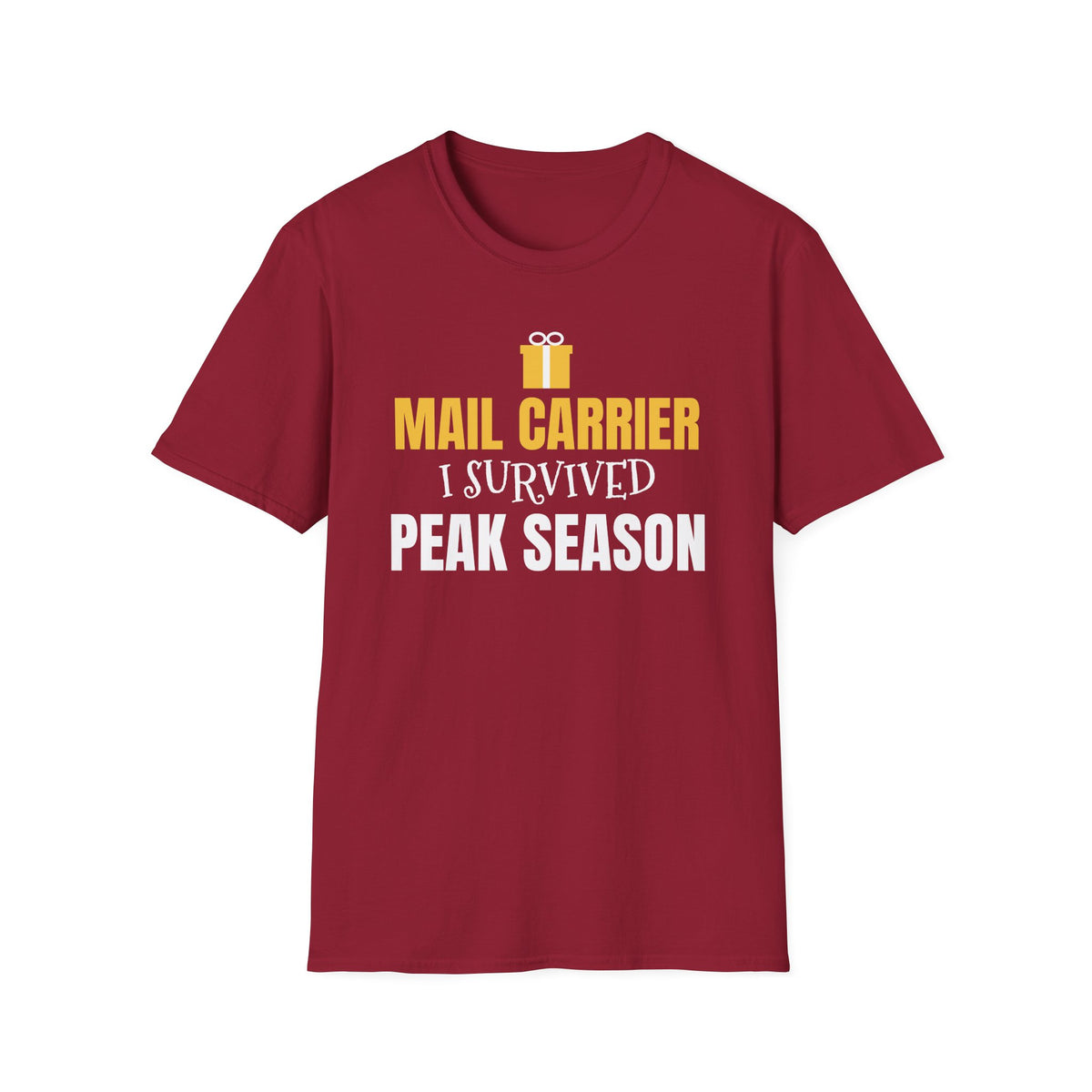 Mail Carrier I Survived Peak Season Funny Christmas T-Shirt Postal Worker Gift – Gifted Porch