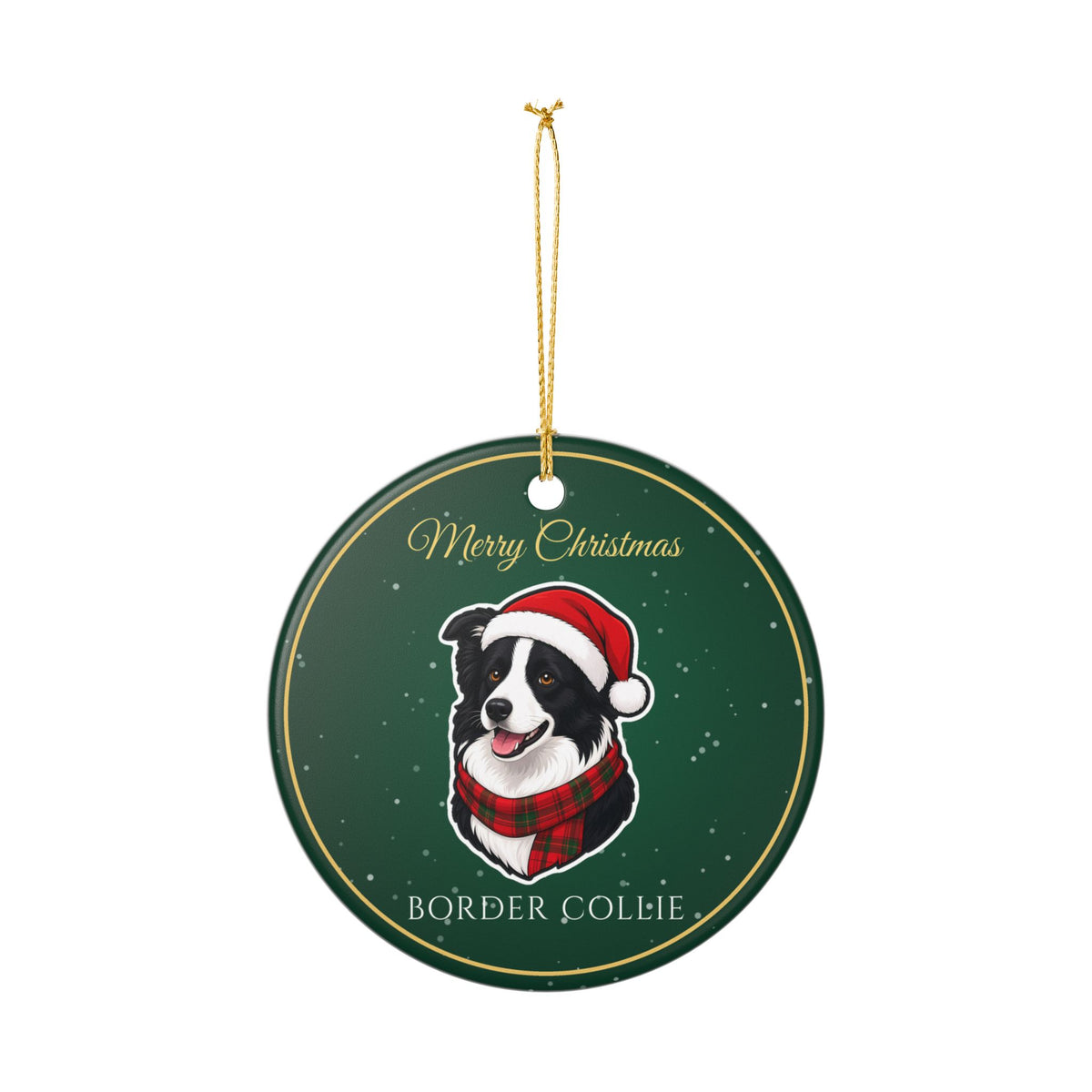 Border Collie Dog Christmas Ornament – Gifted Porch, view 7