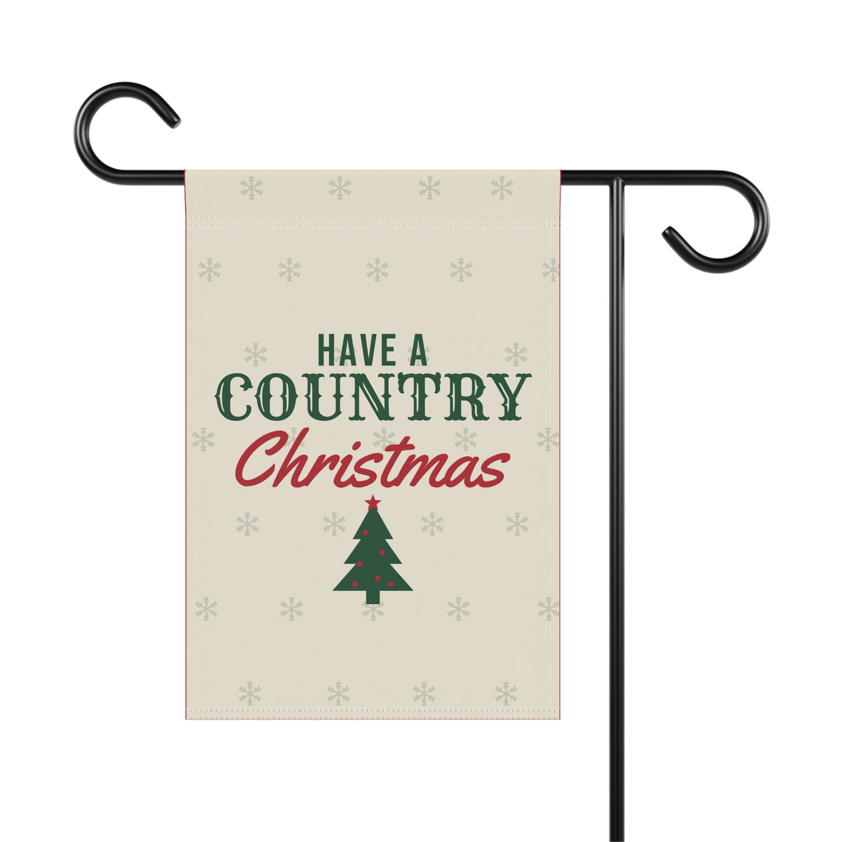 Country Christmas Garden Flag