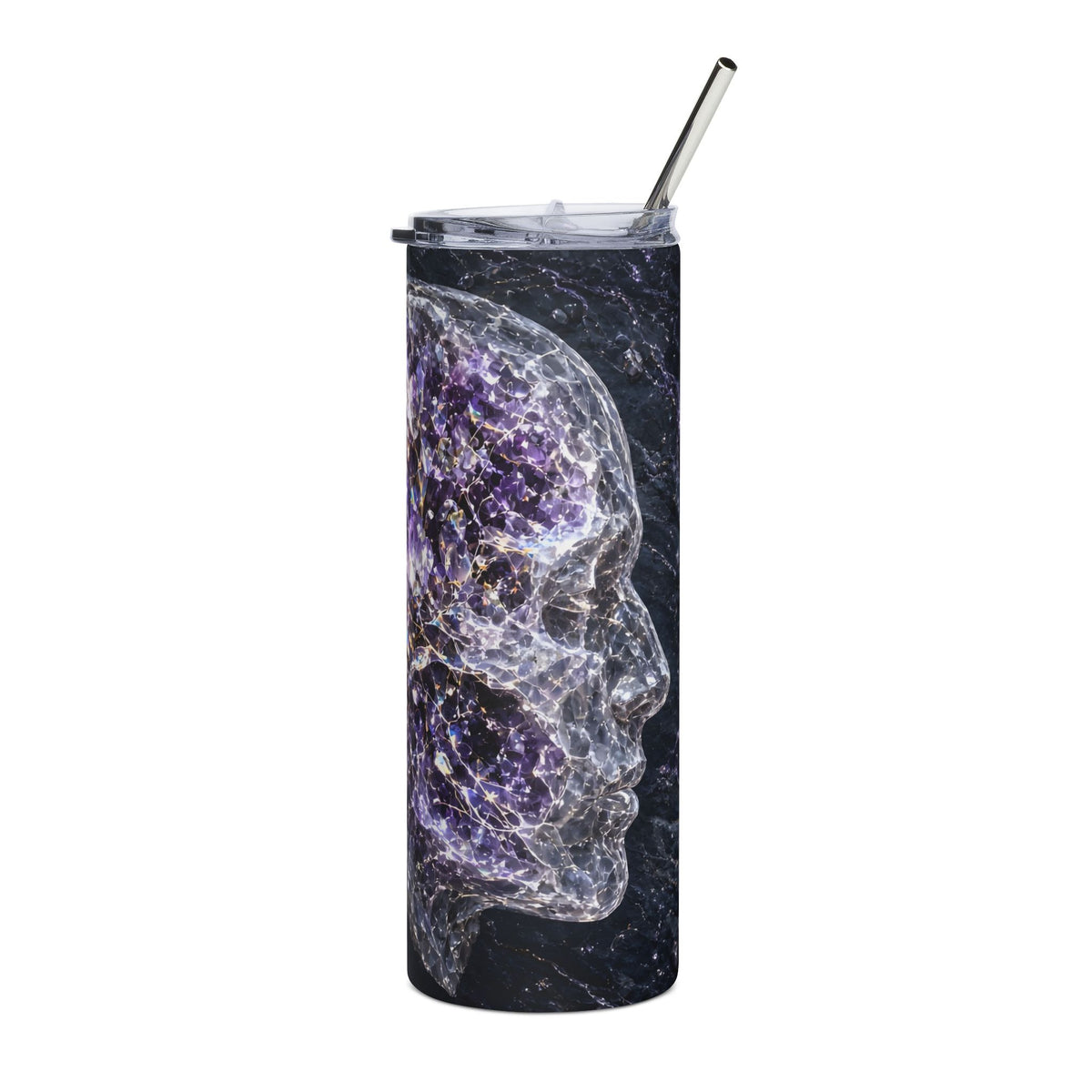 Geode Mind 20oz tumbler – surreal neural art tumbler by Gifted Porch