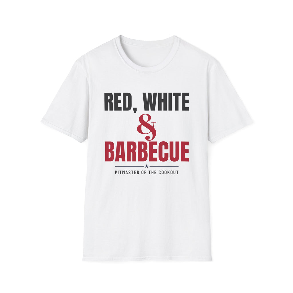 Red White And Barbecue Funny 4th Of July Grill Dad T-Shirt – Gifted Porch, view 1