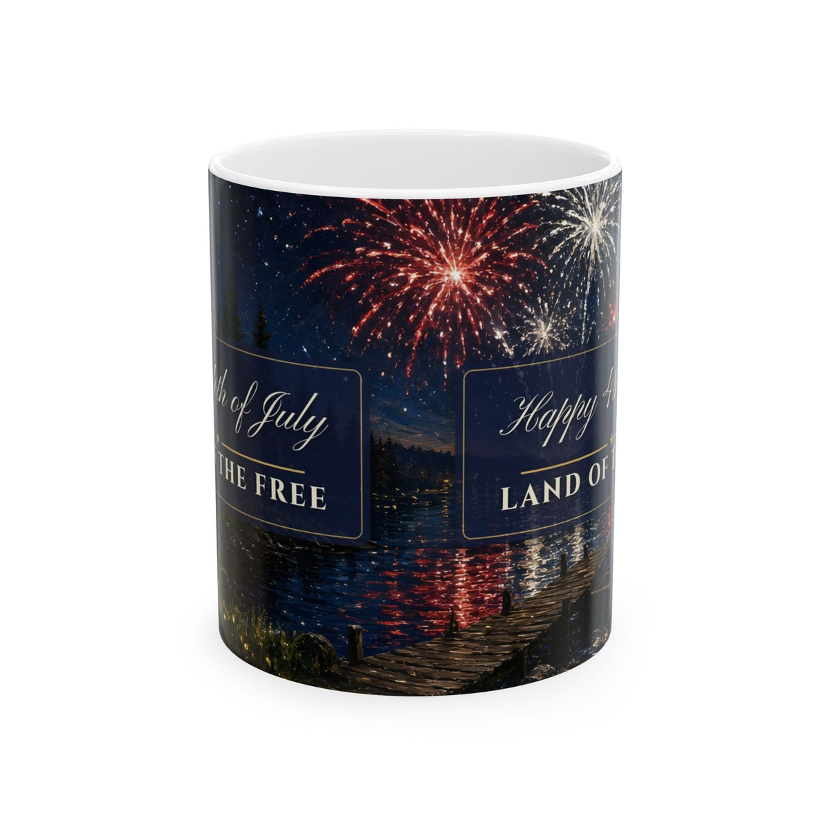 Happy 4th of July Fireworks Mug