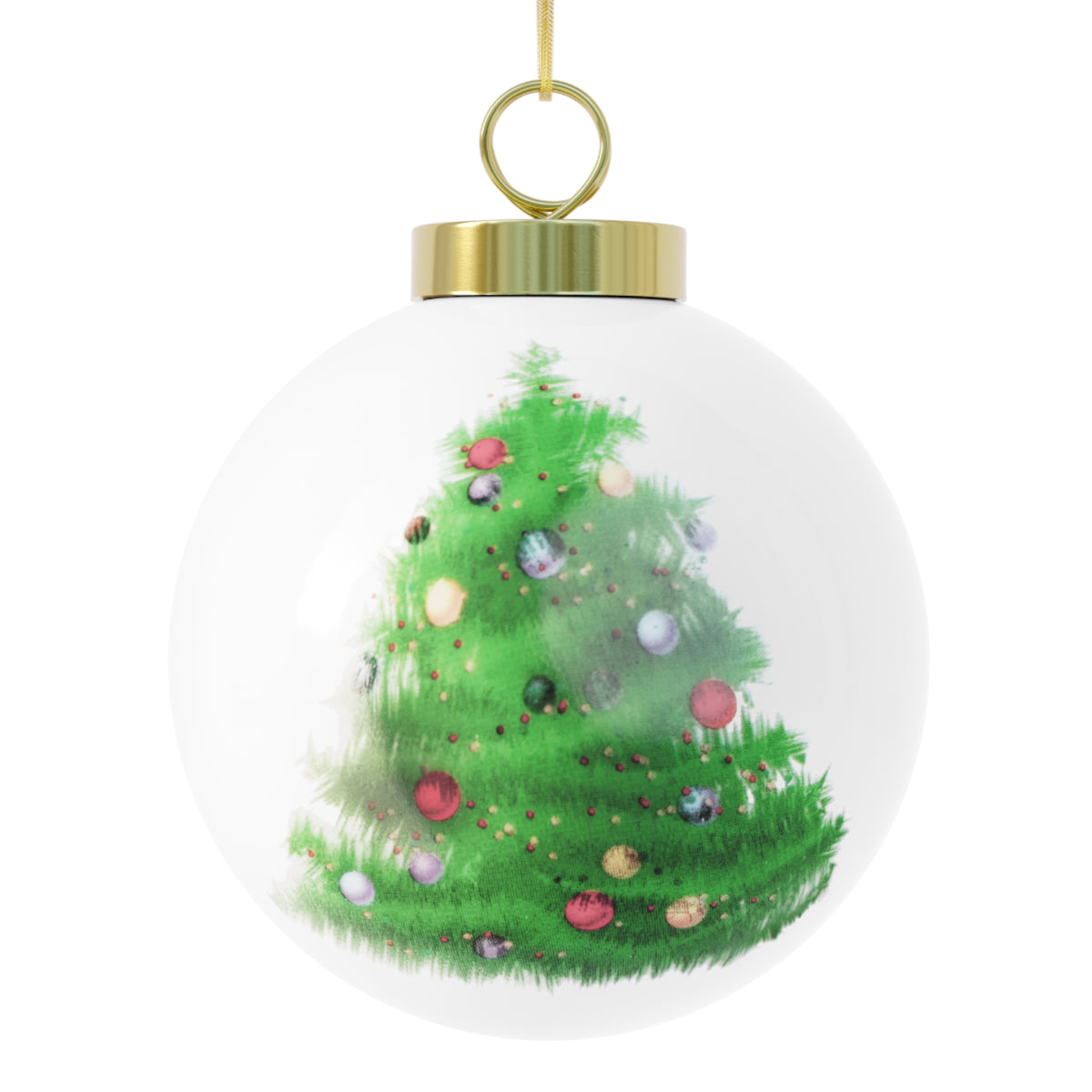 Joy to the World Glass Ball Ornament