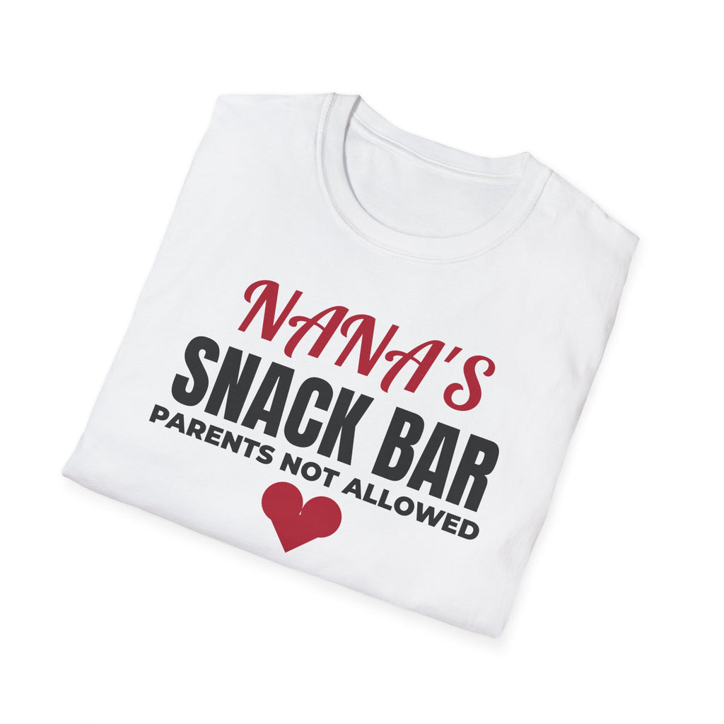 Nana's Snack Bar Parents Not Allowed Funny Grandma T-Shirt – Gifted Porch, view 5