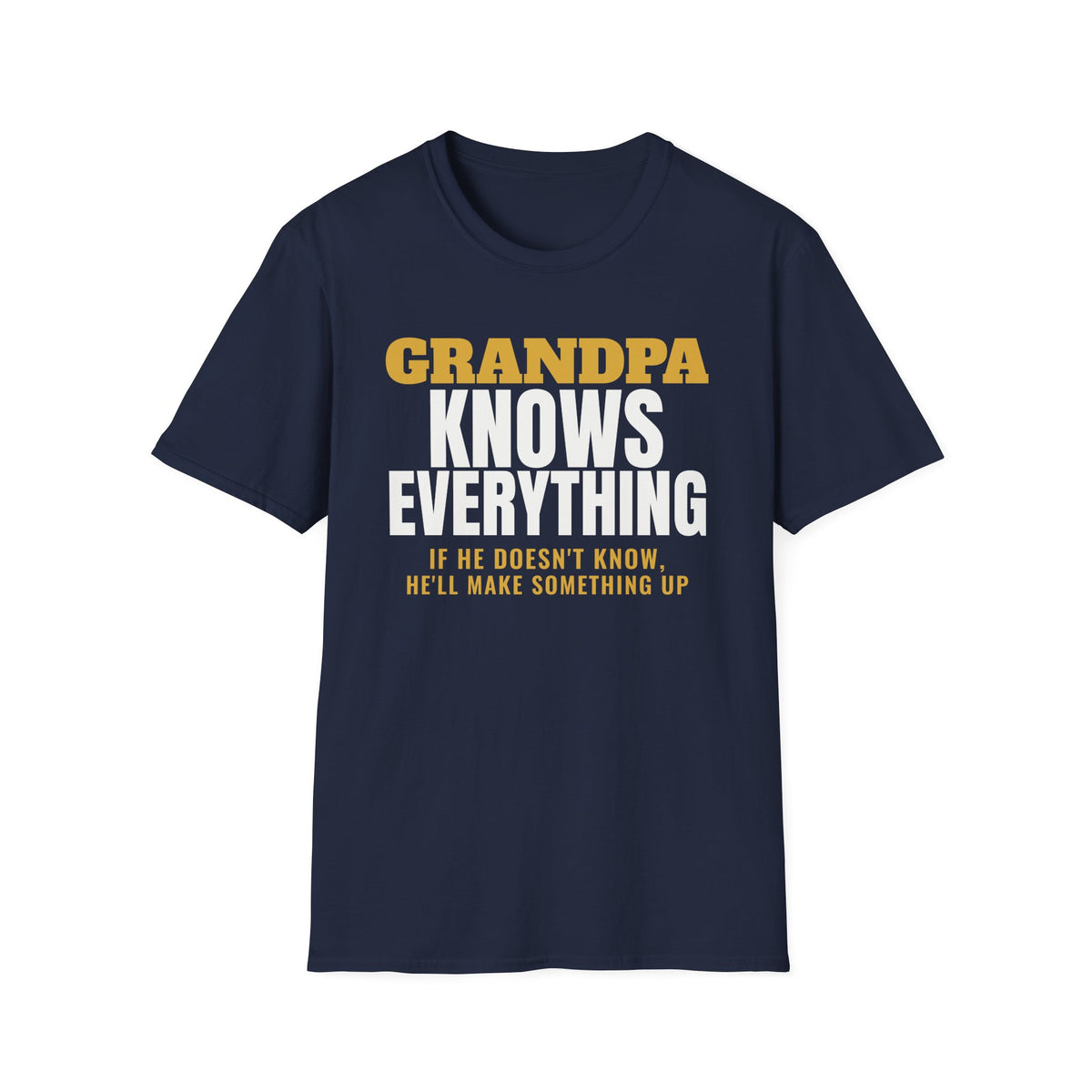Grandpa Knows Everything Funny Grandpa T-Shirt Gift from Grandkids Fathers Day – Gifted Porch