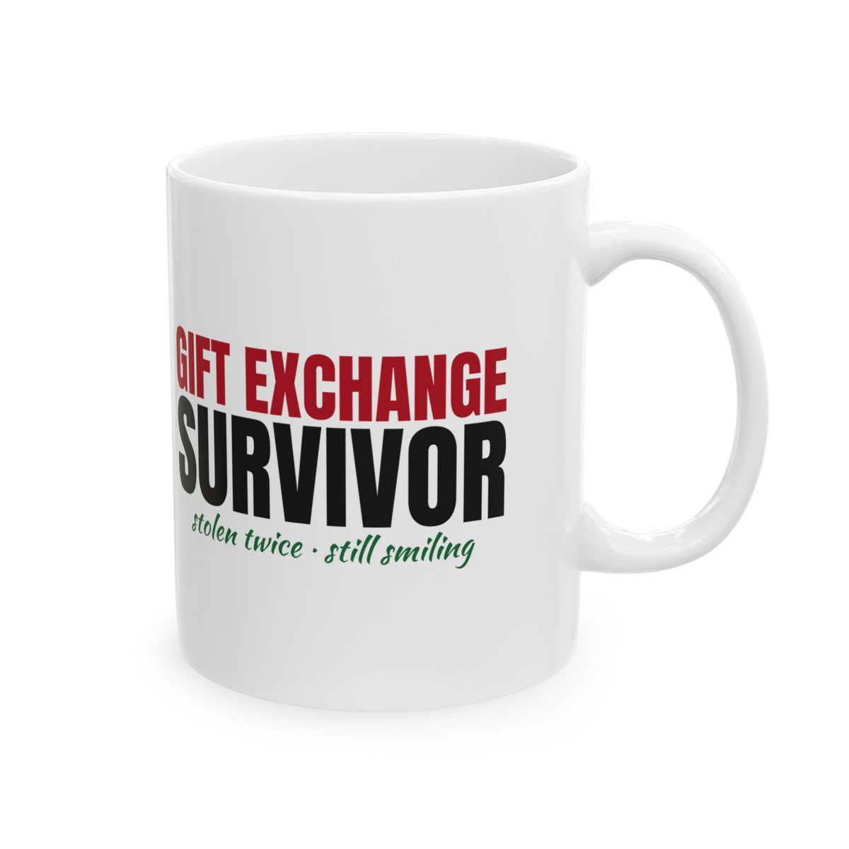 Gift Exchange Survivor Funny Christmas Mug – Gifted Porch, view 5