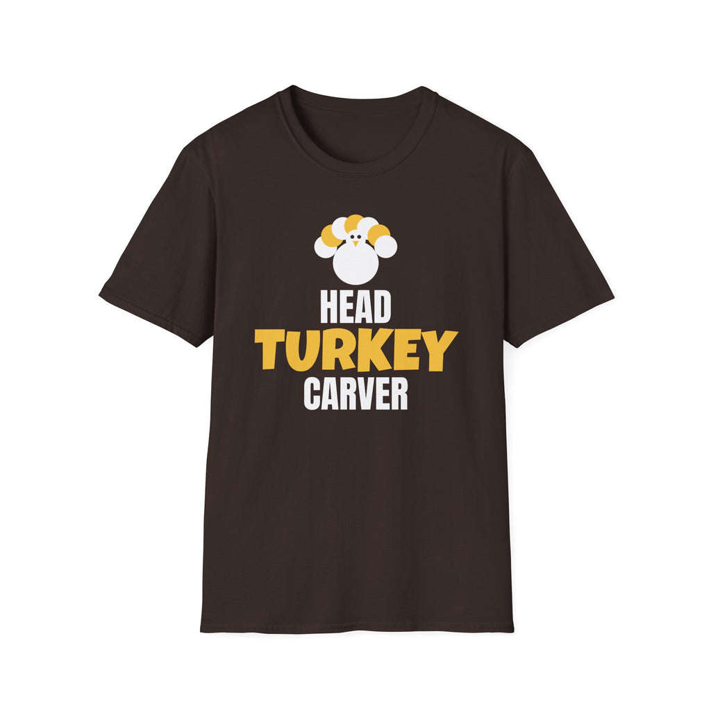 Head Turkey Carver Funny Thanksgiving T-Shirt – Gifted Porch, view 6