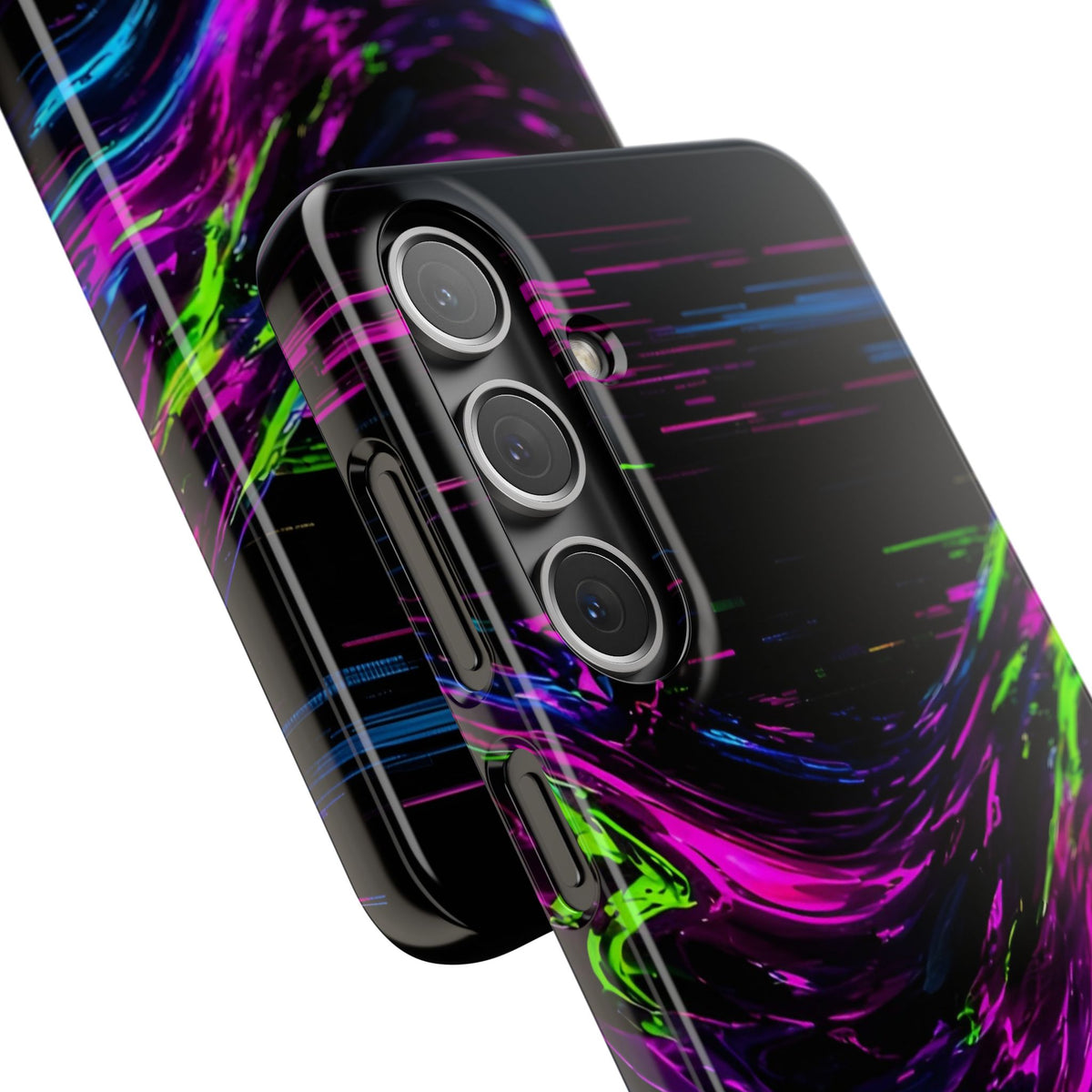 Glitch Wave Abstract Phone Case – unique art gift, photo 55