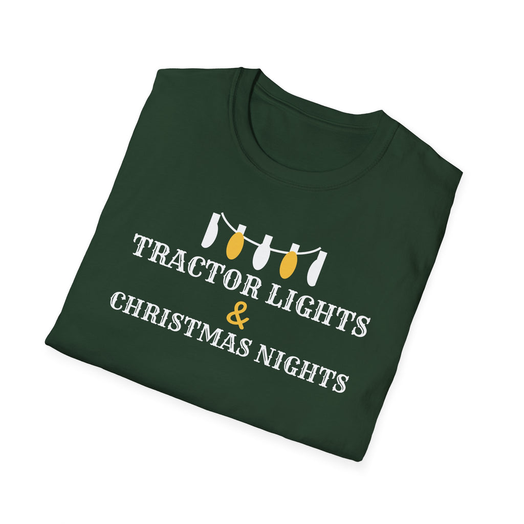 Tractor Lights And Christmas Nights Farm T-Shirt – Gifted Porch, view 13