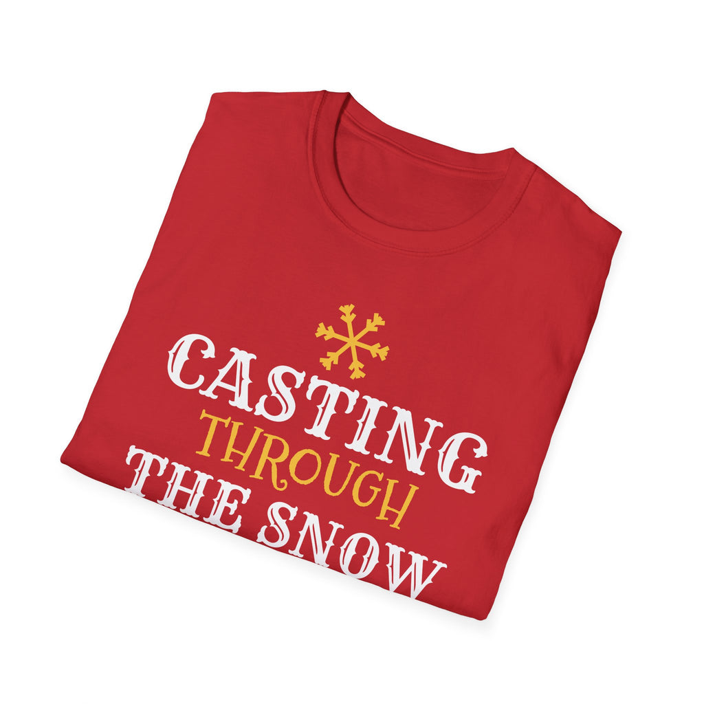 Casting Through The Snow Funny Fishing Christmas T-Shirt – Gifted Porch, view 16