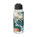 Paint Pour 32oz tumbler – abstract art insulated tumbler by Gifted Porch
