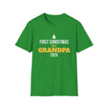 First Christmas As A Grandpa 2026 T-Shirt New Grandpa Holiday Gift Tee – Gifted Porch
