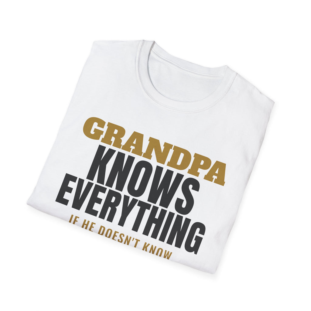 Grandpa Knows Everything Funny Grandpa T-Shirt Gift from Grandkids Fathers Day – Gifted Porch