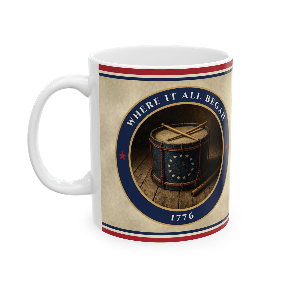 1776 Revolutionary Drum Mug