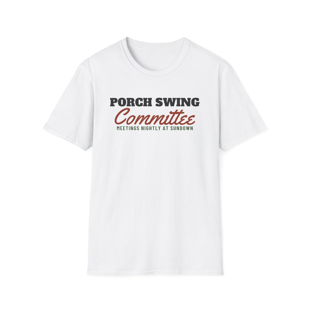 Porch Swing Committee Country T-Shirt – Gifted Porch, view 1
