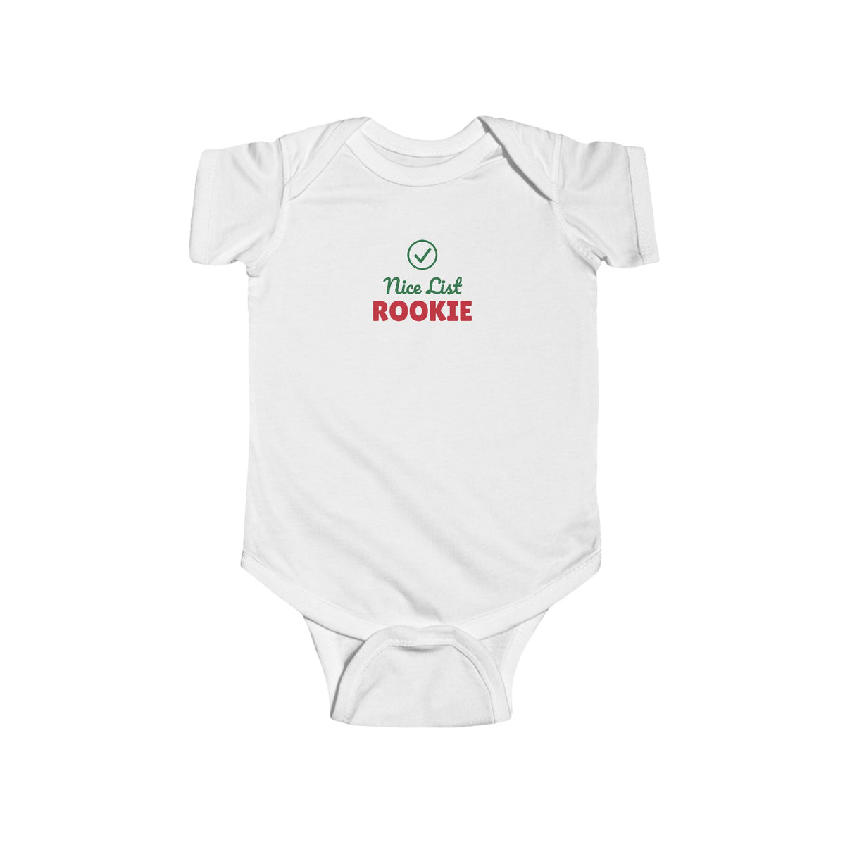 Nice List Rookie Christmas Baby Onesie – Baby's First Christmas gift