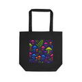 Trippy Mushroom Abstract Art Tote Bag