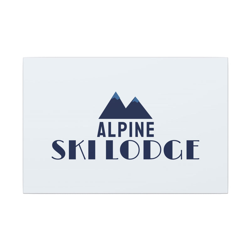 Alpine Ski Lodge Canvas