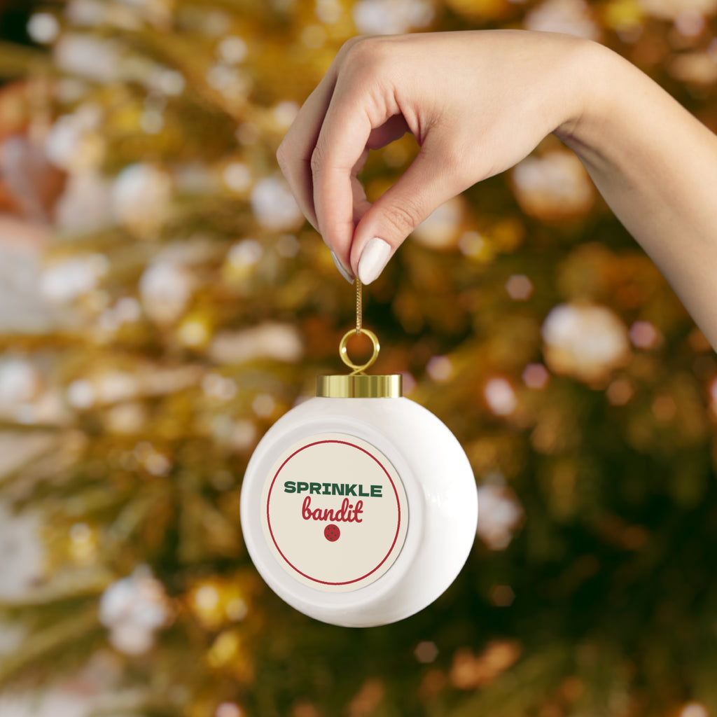 Sprinkle Bandit Glass Ball Ornament