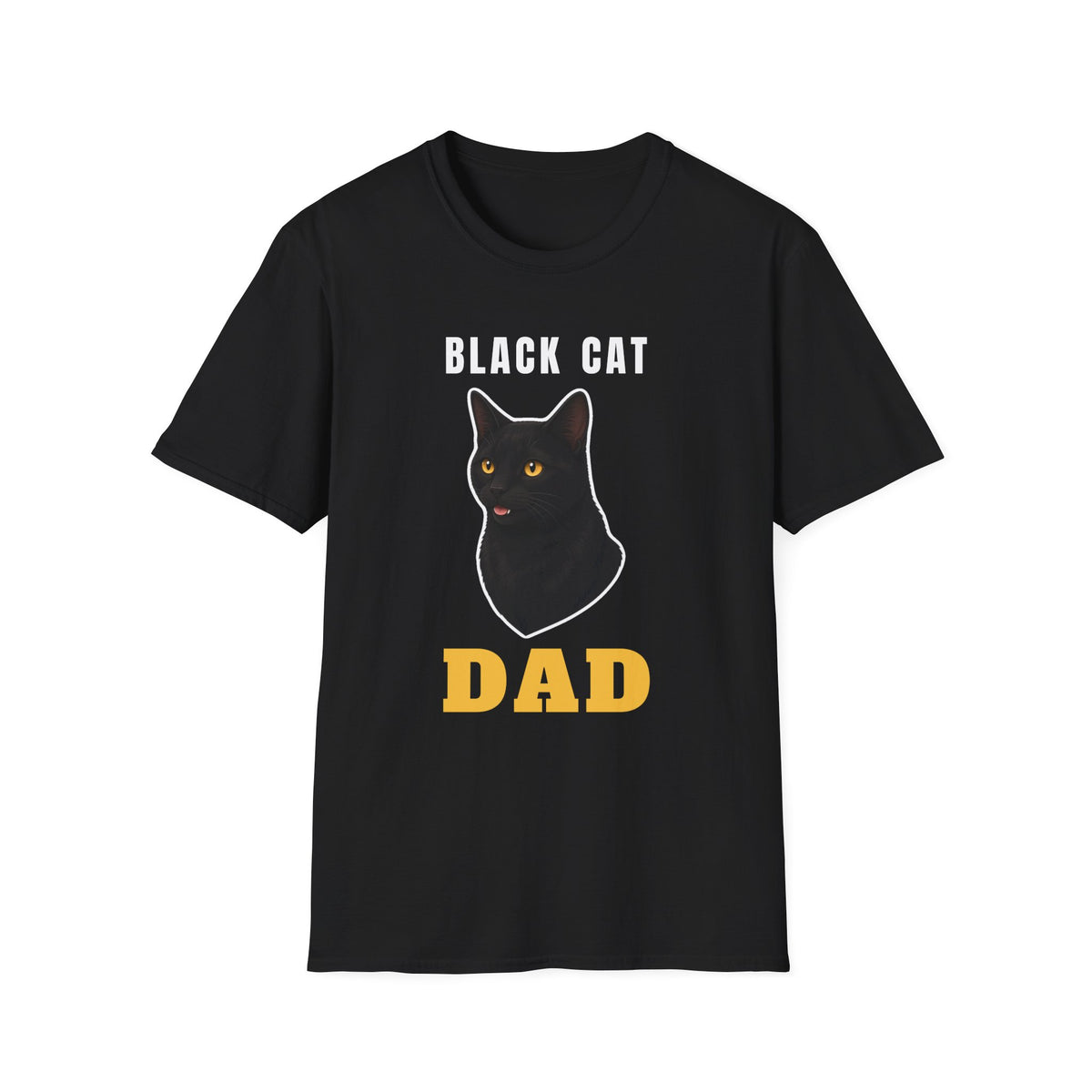 Black Cat Dad Shirt