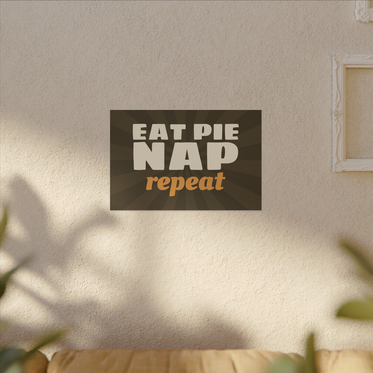 Eat Pie Nap Repeat Canvas