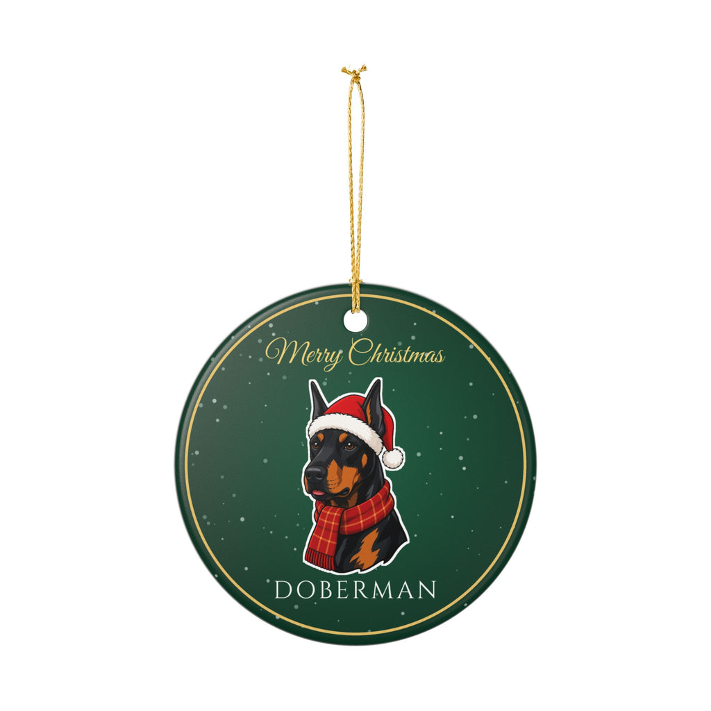 Doberman Dog Christmas Ornament
