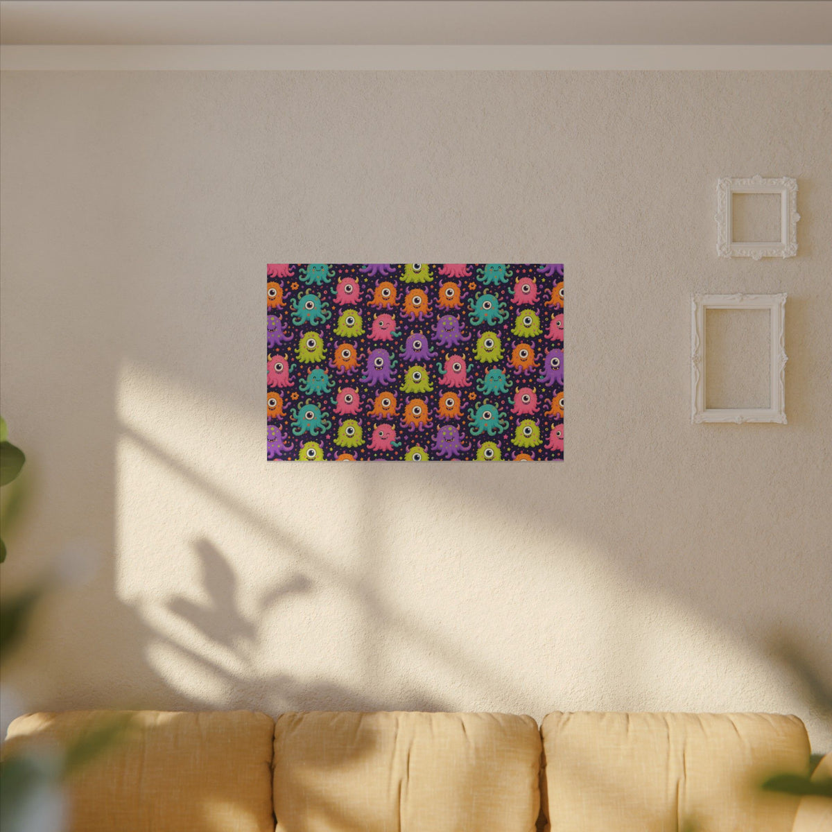 Weird Creatures Abstract Canvas Wall Art – unique art gift, photo 11