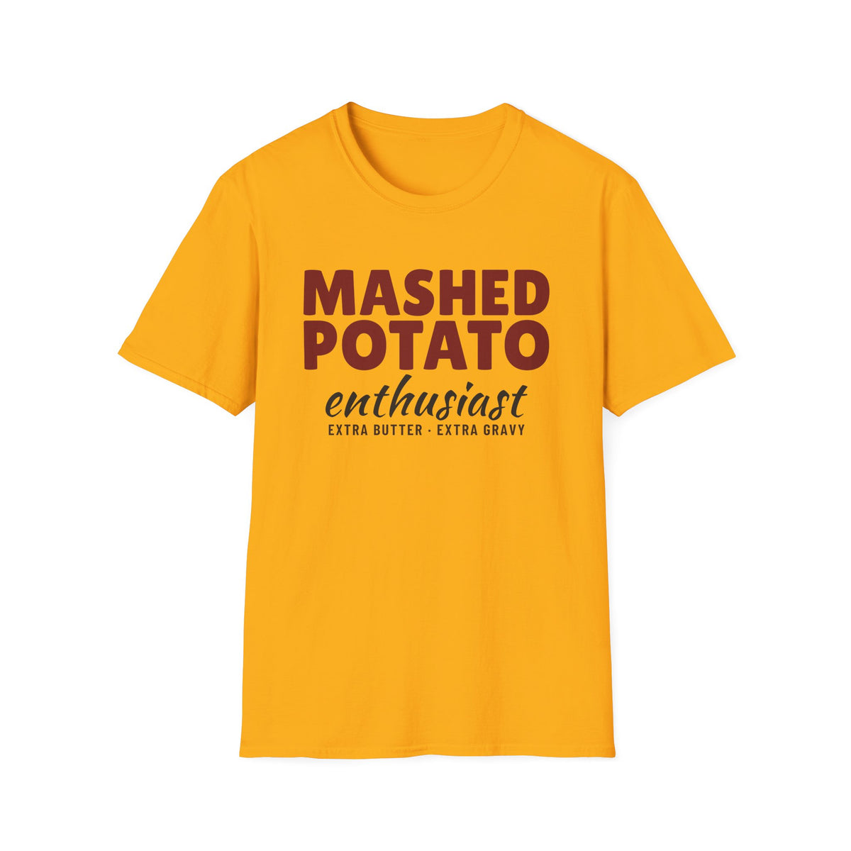 Mashed Potato Enthusiast Funny Thanksgiving T-Shirt – Gifted Porch, view 3