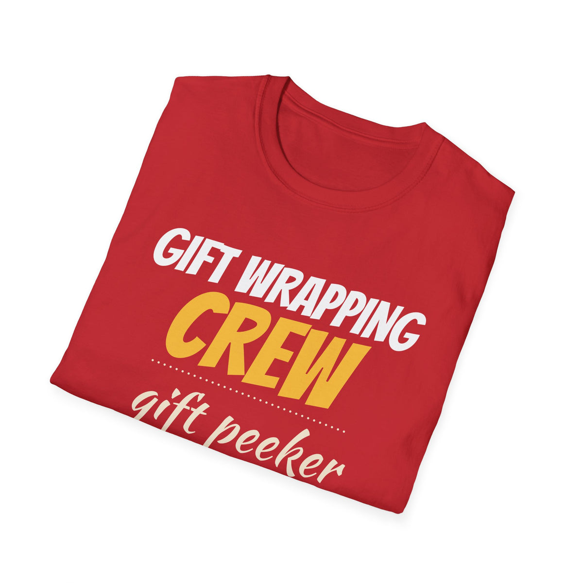 Gift Wrapping Crew Gift Peeker Matching Christmas T-Shirt – Gifted Porch, view 16