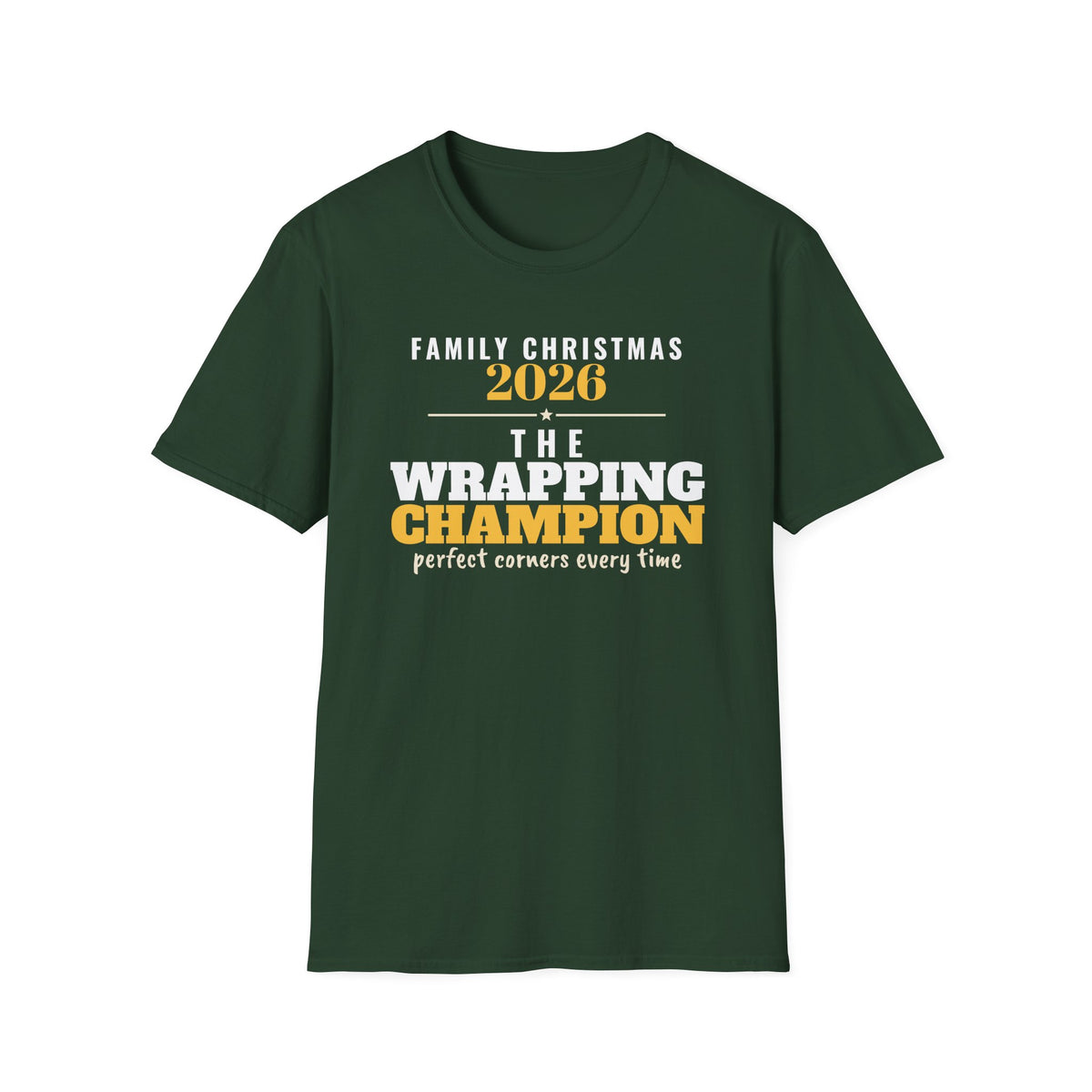 The Wrapping Champion Family Christmas 2026 Matching T-Shirt – Gifted Porch, view 3